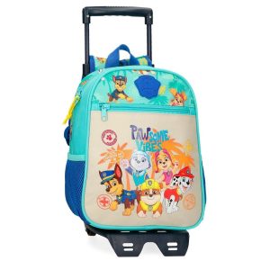 MOCHILA GUARDERIA PATRULLA CANINA PAWSOME VIBES CON CARRO