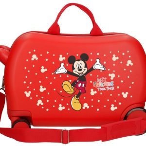 MALETA INFANTIL 2 R MULTIDIR, MICKEY BEST FRIENDS ROJO