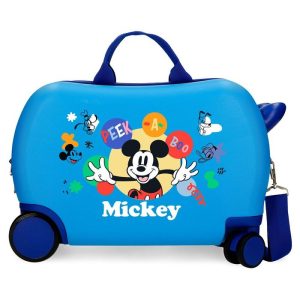 MALETA INFANTIL 2 R MULTIDIR, MICKEY PEEK A BOO AZUL