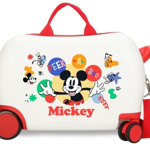 MALETA INFANTIL 2 R MULTIDIR, MICKEY PEEK A BOO BLANCO