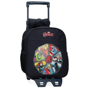 MOCHILA GUARDERIA AVENGERS TO THE POWER 25CM CON CARRO