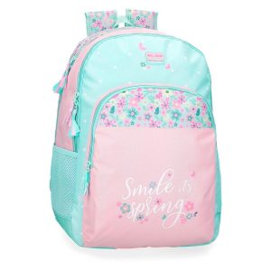 MOCHILA DOBLE ESCOLAR ROLL ROAD SPRING DREAM 44CM