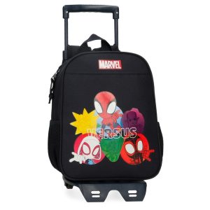 MOCHILA GUARDERIA VERSUS SPIDEY CON CARRO