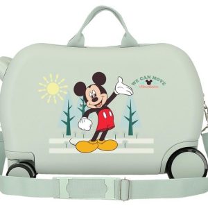 MALETA INFANTIL 2 R MULTIDIR, MICKEY 45 CM VERDE MENTA