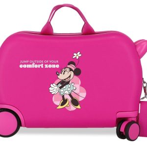 MALETA INFANTIL 2R MULTID MINNIE COMFORT ZONE 45CM FUCSIA