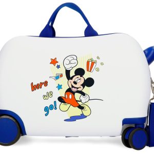 MALETA INFANTIL 2 R MULTIDIR, MINNIE HERE WE GO 45 CM BLANCO
