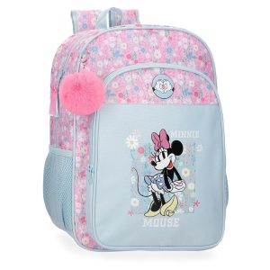 MOCHILA ESCOLAR MINNIE HAPPY 40CM ADAPT A CARRO