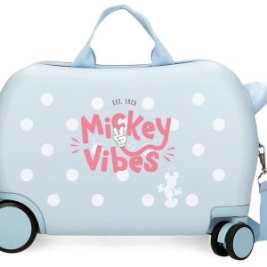 MALETA INFANTIL 2 R MULTIDIR, MICKEY VIBES 45CM AZUL