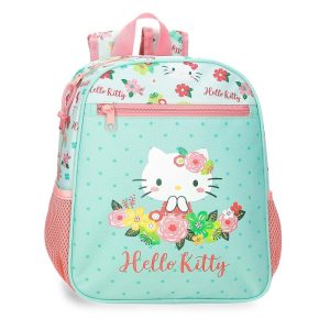 MOCHILA INFANTIL HELLO KITTY FLORAL KITTY 28CM