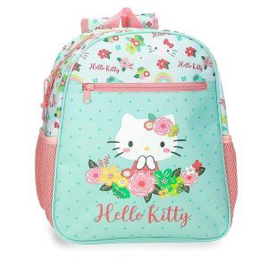 MOCHILA INFANTIL HELLO KITTY FLORAL KITTY 33CM