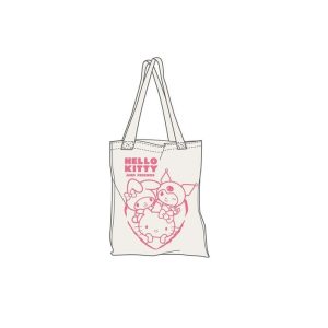 BOLSA TELA ALGODON HELLO KITTY FRIENDS