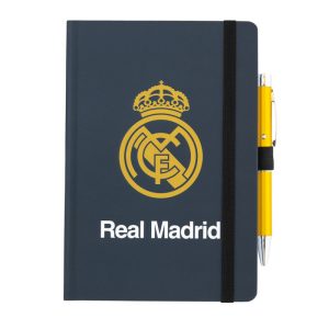 CUADERNO PREMIUM A5 CON BOLIGRAFO PROYECTOR REAL MADRID