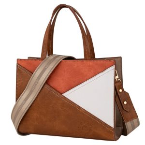 BOLSO DE MANO/BANDOLERA POLIPIEL KATE LOIS MARRON