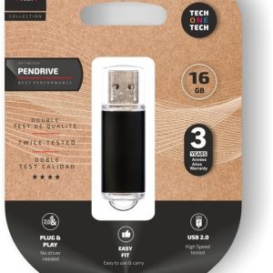 PENDRIVE 16 GB NEGRO BASICO