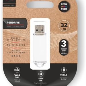 PENDRIVE 32 GB BLANCO BASICO
