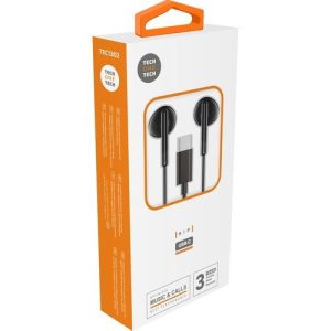 AURICULARES HIP NEGROS CON USB-C