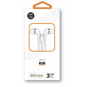 AURICULARES HOP BLANCOS INTRAUDITIVOS USB-C