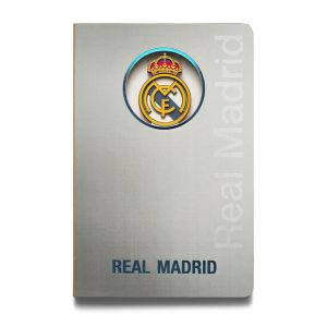CUADERNO 3D ESCUDO REAL MADRID (S GRIS)