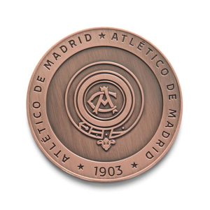 MONEDA ATLETI ESCUDO ANTIGUO BRONCE ANT,