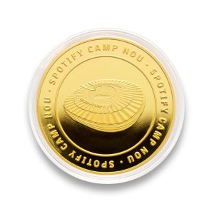 MONEDA FC BARCELONA ESTADIO ORO