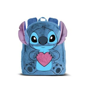 MOCHILA INFANTIL PLUSH LILO Y STITCH HEART