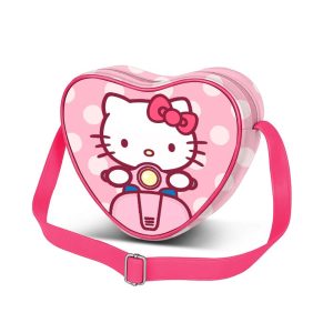 BOLSO INFANTIL CORAZON CASUAL HELLO KITTY MOTO