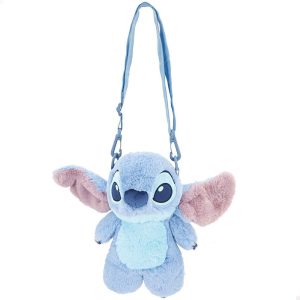 BOLSO BANDOLERA PELUCHE CON FORMA STITCH