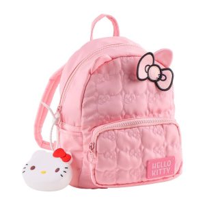 MOCHILA CASUAL PASEO HELLO KITTY ROSA PASTEL LAZO