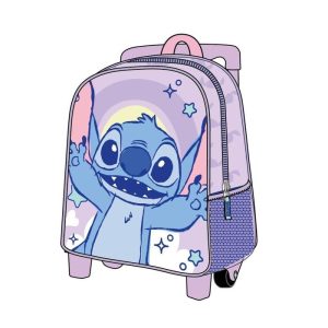 MOCHILA INFANTIL TROLLEY 3D STITCH