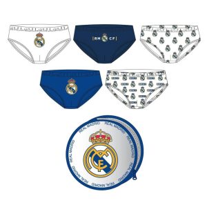 PACK CALZONCILLOS NECESER REAL MADRID TALLA 6-8 A?OS