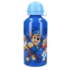 BOTELLA ALUMINIO 500ML PAW PATROL CON TAPON Y BOQUILLA