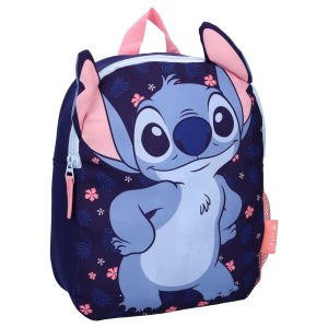MOCHILA INFANTIL 32X26 STITCH FLUFFY FRIENDS MARINO
