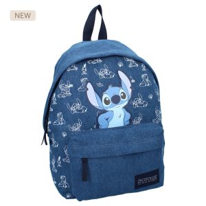 MOCHILA ESCOLAR 37CM STITCH DENIM REVIVAL