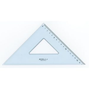 ESCUADRA PLASTICO UNI 45? 25 CM 20 UNIDADES