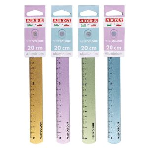 CUBILIETE 20 REGLAS 20 CM ALUMINIO PASTEL KEEP COLUR SURTI