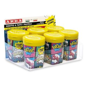 EXPOSITOR 6 SACAPUNTAS TRIPLES COMIC URBAN COLLECTION