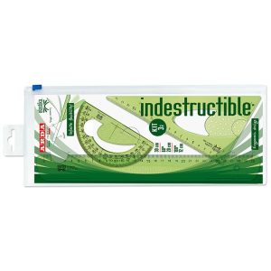 SET DIBUJO ELASTIKA CARTABON + SEMICIRCULO + REGLA 30CM