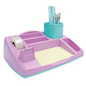 ORGANIZADOR DE ESCRITORIO OLIVER PASTEL 2,0 VIOLETA / AZUL