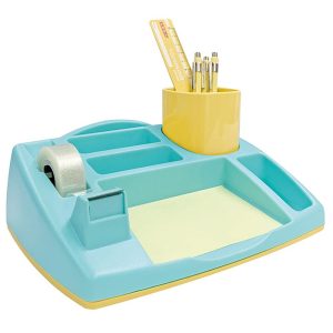 ORGANIZADOR DE ESCRITORIO OLIVER PASTEL 2,0 AZUL / AMARILLO