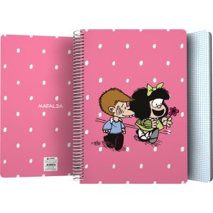 CUADERNO PP FOLIO 80H 90G CUADRO 4MM MAFALDA FRIENDS 26
