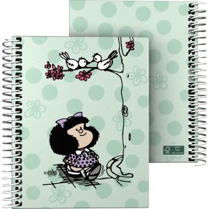 CUADERNO FOR A6 CUADRO 5MM MAFALDA KISS 26