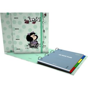 CARPEBOOK A4 4 ANILLAS 35MM MAFALDA KISS 26