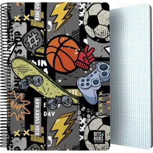CUADERNO PP FOLIO 80H 90G CUADRO 4MM B&B FREE SPORT 26