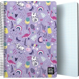 CUADERNO PP FOLIO 80H 90G CUADRO 4MM B&B HAPPY 26