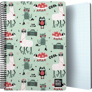 CUADERNO PP FOLIO 80H 90G CUADRO 4MM B&B PARTY 26