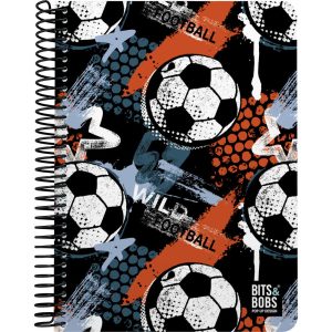 CUADERNO PP A5 80H 90G CUADRO 4MM B&B WILD FOOTBALL 26