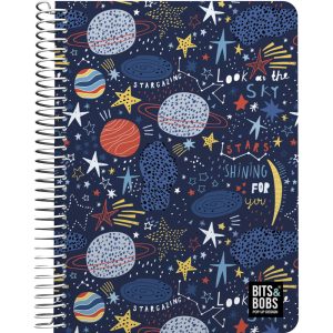 CUADERNO PP A5 80H 90G CUADRO 4MM B&B PLANETS 26