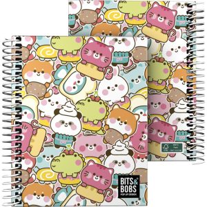 CUADERNO FORRADO A6 CUADRO 5MM B&B KAWAII 26