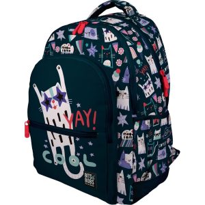 MOCHILA JUVENIL RUBBER B&B MIAU 33X46X22,5CM 26