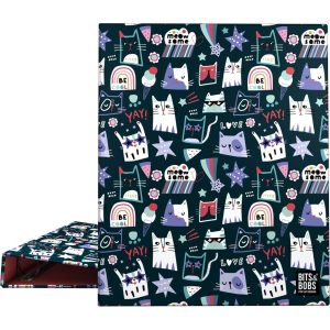 CARPETA A4 4 ANILLAS 25MM FORRADO B&B MIAU 26